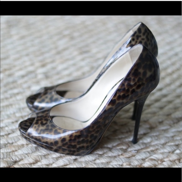 Jimmy Choo | Leopard Print Patent Pumps - Picture 2 of 7